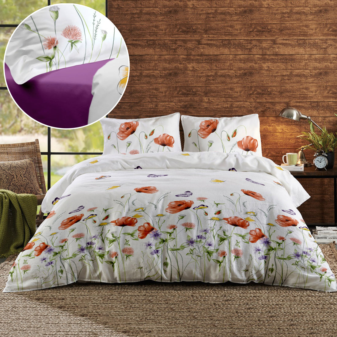 Lenjerie pat Renforce desen Summer Shades 02 Pumpkin