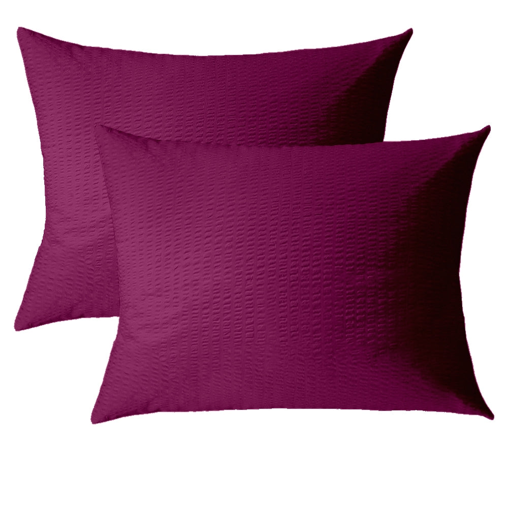 Set 2 fete de perna Crepe Fuchsia-Red