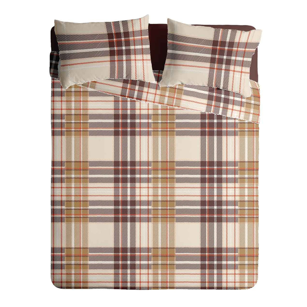 Lenjerie pat Renforce 100% bumbac, desen PLAID V1