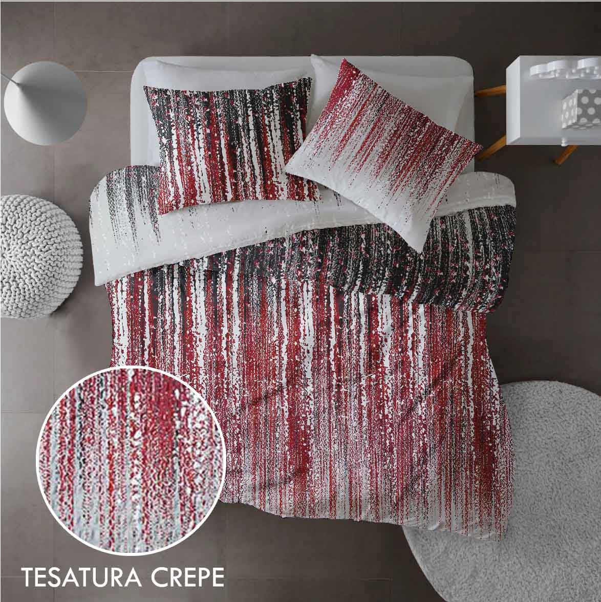 Lenjerie pat 100% bumbac Creponat, desen STARDUST V2, cod CIU